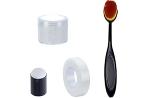 WEBEEDY Crème Effaçable à la Chaleur pour Marquage de Tissu Marqueur de Gabarit Blanc Sashiko avec Éponge 20g/Boîte Pinceau et Ruban pour Transférer les Motifs de Broderie Sashiko en Couture Patchwork