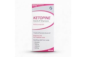 ASREV HEALTHCARE Ketopine Ketoconazole 2% Medicated Shampoo – Clinically Proven Anti-Dandruff Treatment for Itchy, Flaky, Dry Scalp, Seborrheic Dermatitis & Scalp Psoriasis – Fast Relief Anti-Fungal Formula, 100ml