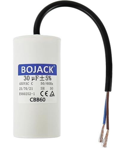 PATIKIL CBB60 12uF Funzione Condensatore, AC 450V 2 Fili 50/60Hz Cilindro Inferiore con Vite 78x40mm per Lavaggio Macchina,Acqua Pompa Motore Stella