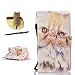Produktbild Huawei Y5 Hülle, Huawei Y560 Schutzhülle Leder Hülle, Alfort 3 in 1 Flip Wallet Fashion Design Dual Use Falten Premium PU Leder Tasche Case Cover Folio Mappen Kasten Abdeckung für Huawei Y5 / Huawei Y560 4.5" Smartphone Funktion Unterstützte Telefone mit Katze ( Farbe ) + Netter Staub Stecker + Alfort Schwarz Stylus Pen