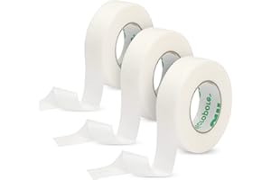 ‎BEAUTY7 Beauty7 3 x 3M Rollen - Pflaster für die Wimpernverlängerung - Eyelash Extensions - Klebepflaster - Eyelash Extension - Weißes Papiergewebeband für Wimpernverlängerungsversorgung - Kosmetikstudio