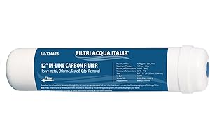 FILTRIACQUAITALIA Filtri Acqua Italia Filtro in linea a Carbone attivo 12 Pollici micron 5