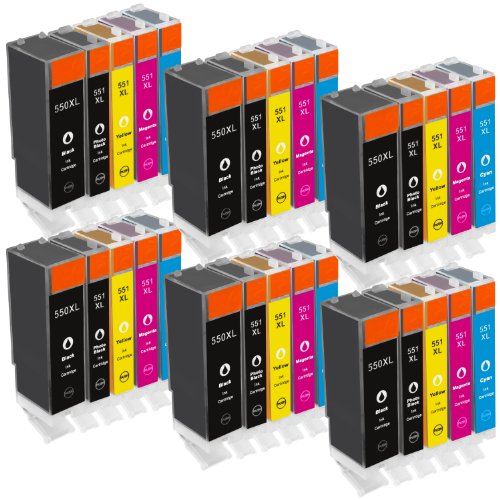 PlatinumSerie® 30 Patronen XL kompatibel zu Canon PGI-550 CLI-551 für Canon Pixma-Serie - 2