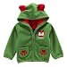 Produktbild Omiky® Baby Jacke Mädchen Mäntel aus Baumwolle Frühlung Herbst Winter Jache mit Kapuze (Grün, 12 Monate)