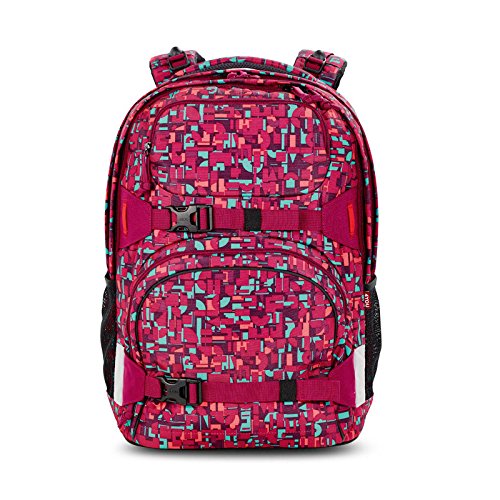 Preisvergleich Produktbild 4YOU Schulrucksack Jump geomatric red