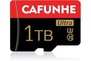 CAFUNHE Mini SD Card 1024GB Memory Card 10 Levels with SD Card Adapter 1024GB TF Card for tachographs, Tablets, Drones high-Speed Mini SD Card for Smartphones