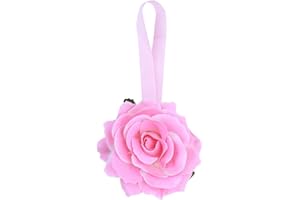 CUSROS Pretty Flower Fermatende Magnetiche per Tende Fermatende Ganci per Tende Anelli per Tende, Fibbia per Tende Fermatenda Clip per Fermatenda Arredamento Camera da Letto Rosa Taglia Unica