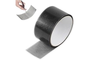 YZROHYI Cinta Reparadora de Mosquiteras Negra 5 cm X 10 m,Parche Adhesivo Mosquitera,Cinta Adhesiva Fibra de Vidrio,Cinta de Reparación de Pantalla,Cinta de Malla Ventana para Ventanas de Insectos