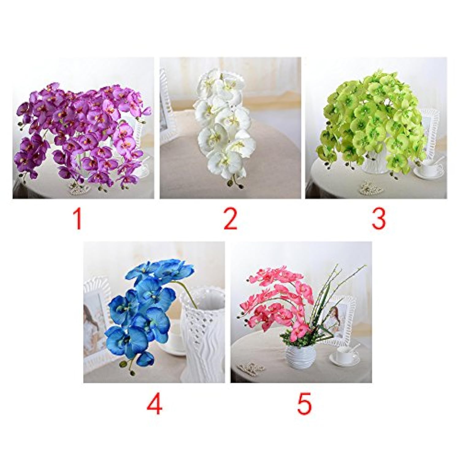 Cuisine Maison Bleu Bouquet De Mariée Orchidée Papillon