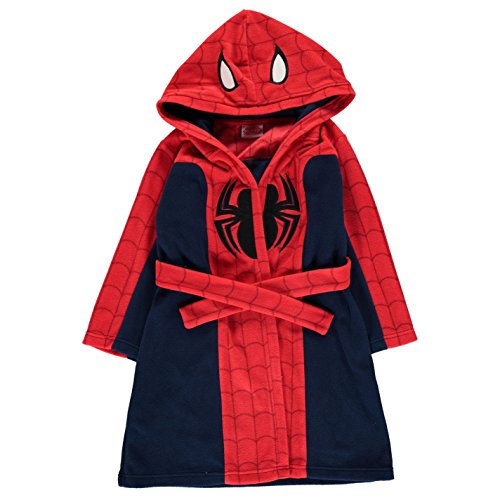 Spiderman - Albornoz - para niño Rojo rojo/azul marino 5-6 Años