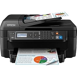 Epson Workforce WF-2750DWF - Impresora multifunción 4 en 1 (WiFi, inyección de Tinta), Color Negro