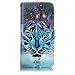 Produktbild Homikon PU Leder Hülle Retro Muster Schutzhülle Brieftasche Ledertasche Bookstyle Folio Handyhülle Kunstleder Lederhülle Silikon Flip Case Cover Kompatibel mit Samsung Galaxy S7 Edge - Wolf
