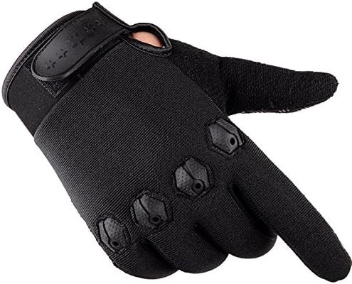 1Pair Winter Men Warm Gloves Outdoor Skiing Snowboard Skid-Ploof Fleece Camo Long Glove New (Black)