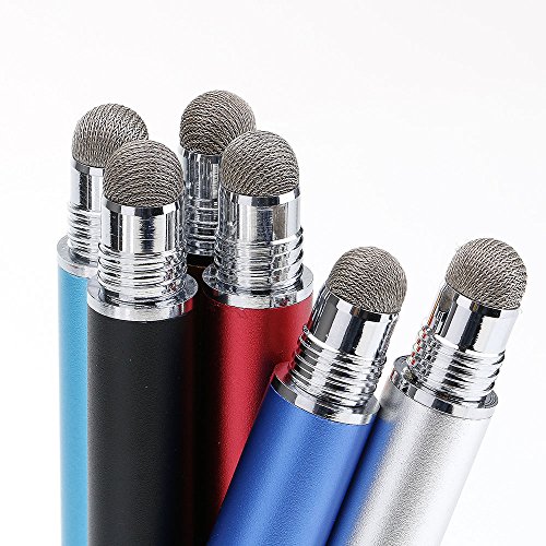 HuntGold Doppel Spitze Stoff + Feine Runde Dünne Spitze Kapazitiv Touchscreen Eingabestift Königblau - 5