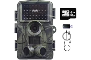 ZYJDGNNY Wildkamera, 4K Kamera, 4 K, 60 MP, Nachtsicht, 25 m, Auslösegeschwindigkeit 0,1 s, automatische IR-Dimmtechnologie, Infrarot-Jagdkamera, maximale Unterstützung 256 G