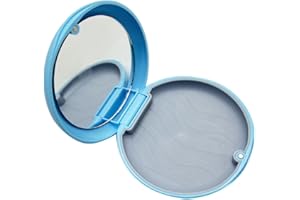 HRASY Custodia ortodontica per ritainer con specchio, custodia per allineatore-blu