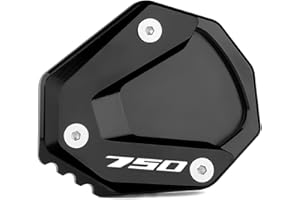 Modeer Stand Pad for H.onda CB 750 Hor.net 2023 XL 750 Transalp 2023 2024 Motorcycle CNC Side Stand Enlarge Extension Pad 750 Accessories (Black)