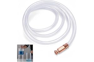 TESSTSY Tubo Pompa a Sifone, 1.8M Ompa a Sifone Automatica, per Gas, Gasolino, Acqua, Benzina, Carburante, Diametro Interno 18mm