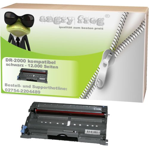Trommeleinheit für Brother DR-2000 - Schwarz,12.000 Seiten, kompatibel zu DR-2000. Drum Trommel Geeignet für Brother HL-2030 HL-2040 , HL-2070N , DCP-7010 , DCP-7025 , MFC-7420 , MFC-7820N , MFC-7225N , DR-2000 Drum