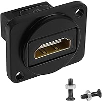 YOUCHENG Adattatore Mini HDMI Femmina A HDMI Femmina 2 Pezzi - Convertitore 4K 1080P Con Connettori Placcati Oro, Per Fotocamere, PC, Proiettori
