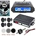 Produktbild Universal Full Digital Entfernungs-LCD-Display Auto Monitor Parksensor Kit Auto Radar Detektor 4 Sensoren Alarm Indikator Rückfahrradarsystem (Silber)