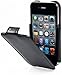 Produktbild StilGut Slim Case exklusive Tasche für Apple iPhone 4 & iPhone 4s Smartphone aufklappbar, Schwarz