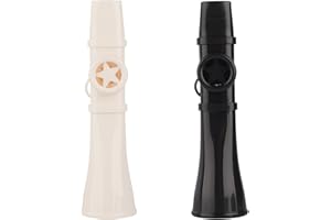 STEFUEWILL17 2Pcs Kazoo Instrument, Portable Kazoo Musical Instrument for Kids Adults, Dual Tone Hole, Easy to Play, Lightweight Backpacking for Children and Adults Toys, Reusable Comfortable Whistle