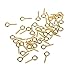 Produktbild 250pcs Mini 12 mm x 5 mm Schraube Augen Pin Reifen Öse Peg Ergebnisse für Arts & Crafts Projekte/Perlen/Schmuck/Kork Top Flaschen Bails Creative Designs Top gebohrt Stecker Anhänger Bail gold