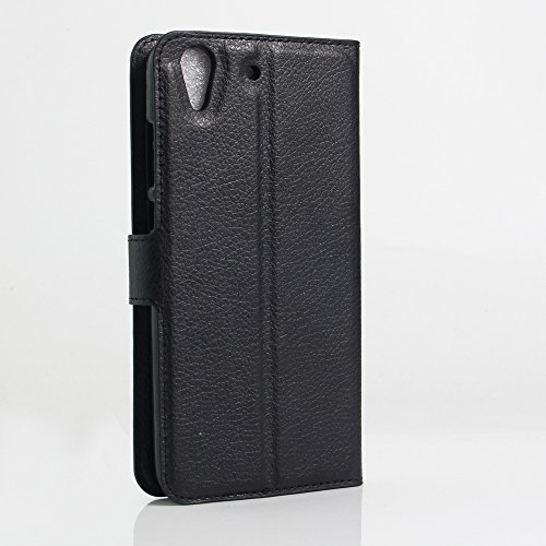 Huawei Y6 II Funda  Anzhao Funda de Cuero Piel Carcasa con Ranuras para Tarjetas para Huawei Y6 II  Negro 