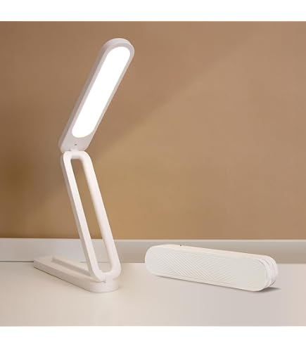 LightCraft USB-Faltlampe – 3 W LED, Dimmbar, Tragbar Mit USB-Aufladung, Weiß, Inkl. Standfuß & Aufhängung