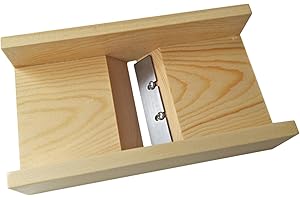 harayaa Boîte de Coupe-Savon Rabot à Biseau à Savon en Bois Rabot Biseauté Outil de Coupe de Savon en Bois pour Bougie de Savon Artisanale Bricolage19x10.5x4.8cm