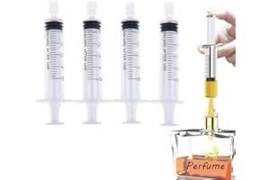 Sanfly Jeringa De Perfume 5pcs/Set Jeringa De Pegamento De Plástico Jeringa De Dispensador De Perfume para Dispensación Cuantitativa De Botella Recargable