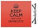 Produktbild Rot Keep Calm und Love entrecôte Objektiv Reinigungstuch Farbe 2444