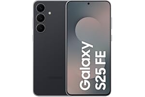 Samsung Galaxy S25 FE mit Galaxy AI, Handy mit Android, 6,7 Zoll FHD-Display, 50 MP Kamera, 256 GB Speicher, 8 GB RAM, 4.900 mAh Akku, JetBlack, 3 Jahre Herstellergarantie [Exklusiv auf Amazon]