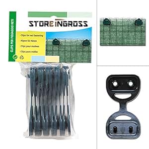 Clip Per Rete Antigrandine E Ombreggiante - 50 Pezzi, Adatte A Reti Da 2mm, Giapponesi - Foto 6