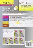 Image de Histoire-Géographie Tle L, ES, S - Prépabac Entraînement intensif: objectif filières sélectives - Terminale L, ES, S