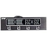 Fesjoy STW Multi-Function PC CPU Contrôleur de Ventilateur à 4 canaux Régulateur de Vitesse Régulateur LCD Refroidissement Pa
