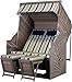 Produktbild Strandkorb deVreies Trendy Pure Classic XL SUN PE Grey - Dessin 430
