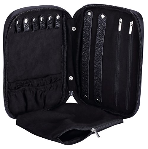 WODISON Carry-on Travel Schmuck Fall Organizer mit abnehmbarer Tasche schwarz (schwarz) - 5