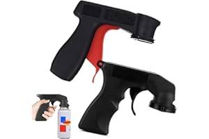 UIEXAY Poignée pour pistolet à peinture, 2 accessoires pour machine à peinture, Un noir et un rouge, Pistolet Spray pour Bombes Aérosols, Support de poignée, Porte-pistolets à peinture et accessoires