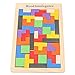 A-szcxtop Wooden Tetris Intellegence Toy