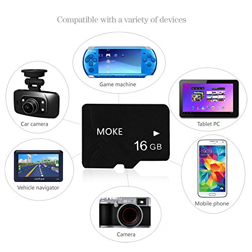 MOKE 4GB / 8GB / 16GB / 32GB / 64GB / Mikro-Sd TF Micro SD-TF-Speicherkarte mit SD Adapter(16GB) - 7