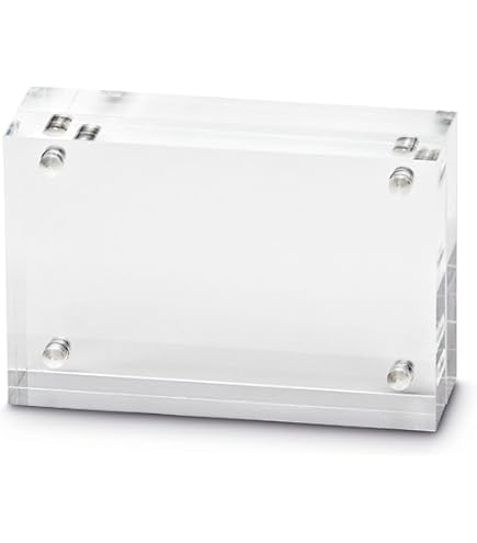 TRIXES A5 Acryl Fotolijst - Magnetische Multifunctionele Glas Effect Fotolijst Perfect om op Je bureau te tonen of op Je dressoir te zetten - 148mm x 210mm TRIXES A5 Acryl Fotolijst - Magnetische Multifunctionele Glas Effect Fotolijst Perfect om op Je bureau te tonen of op Je dressoir te zetten - 148mm x 210mm