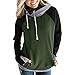 Produktbild MEIbax Damen Herbst Langarm Hoodie Pullover Button Top Sweatshirt Rollkragenbluse Oberteile Tunika