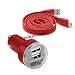Produktbild Fonetic Solutions Universal-Kfz-Adapter für Huawei MediaPad M3 Lite 8.0 Wi-Fi (20,3 cm) (12 V/24 V, kompakt, kleine Bullet USB Dual Port Schnellladeadapter