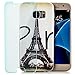 Produktbild Saxonia Schutzhülle + Panzerfolie Samsung Galaxy S7 Hülle Ultra Slim Silikon Case Cover mit Design/Motiv Eiffel Tower