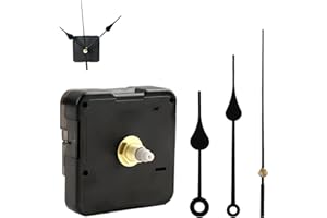 EIAIGKY Maquinaria Reloj Pared 16MM, Mecanismo Reloj Cuarzo Silencioso para Bricolaje, Kit Universal para Reparación y Creación de Relojes de Pared, Maquinaria de Alta Precisión, Incluye Set de Manecillas