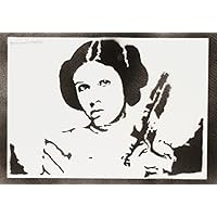 Prinzessin Leia STAR WARS Handmade Street Art - Artwork - Poster