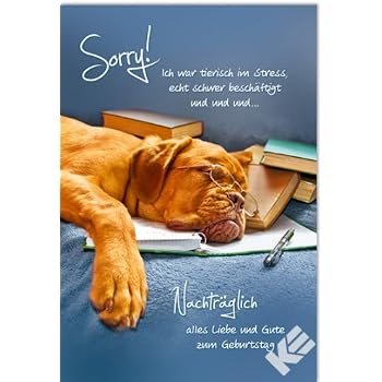 Karte Geburtstag Verspätet
