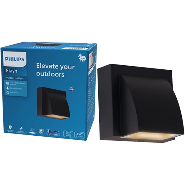 Philips Aluminium 7W 2-Way Decorative Wall Light | Lucent Outdoor